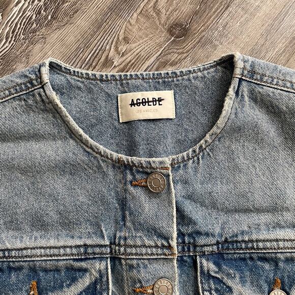 AGOLDE Leo Denim Vest - Picture 3 of 7